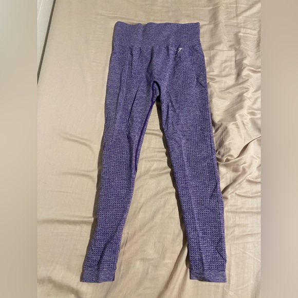 Gymshark High Waisted Leggings - Purple - Size Medium - Picture 2 of 2